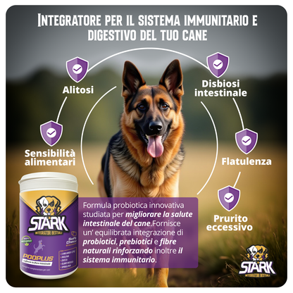 Pooplus - Probiotico per la digestione e il sistema immunitario del cane