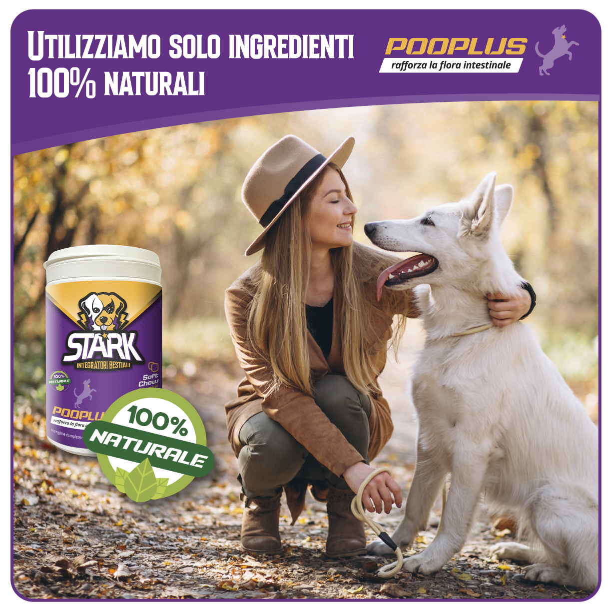 pooplus - probiotico per la digestione e il sistema immunitario del cane